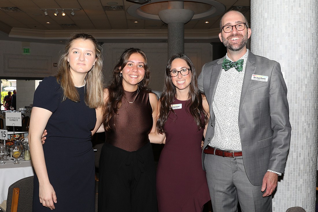 Chloe Niebuhr, Maggie Graham, Executive Director Sarah Wertheimer, and Learning and Engagement Director Ben Jewell-Plocher