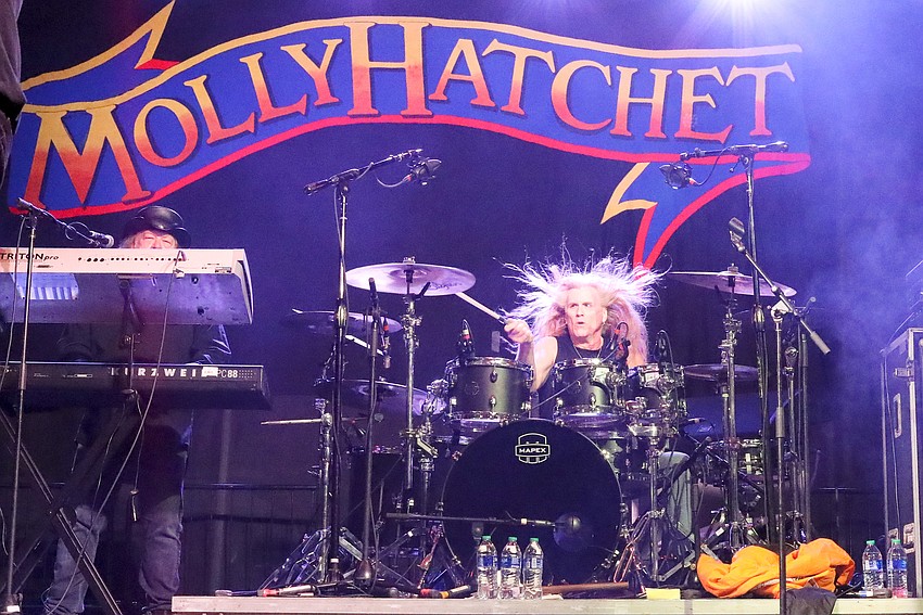 Molly Hatchet keyboardist John Galvin and drummer Shawn Beamer