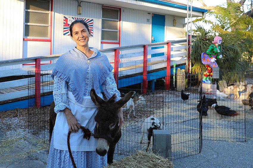 Sashi and Revo the donkey from Addi's Pony Parties provided the live petting zoo.