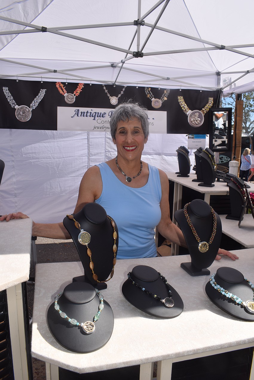 Marilyn Richey turns antique Victorian buttons into jewelry.