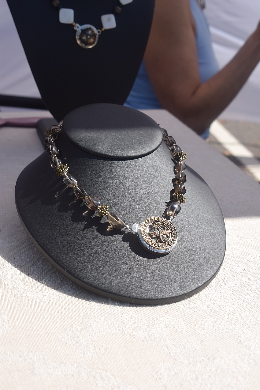 Marilyn Richey turns antique Victorian buttons into jewelry.