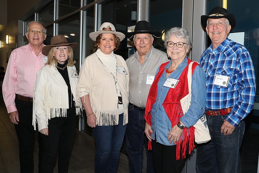 Rudy Lucek, Foundation Board Trustee Lois Lucek, Anita and Dr. Sidney Holec, and Robin and Sheldon Mann
