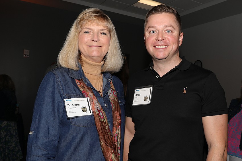 SCF President Carol Probstfeld with Andy Guz