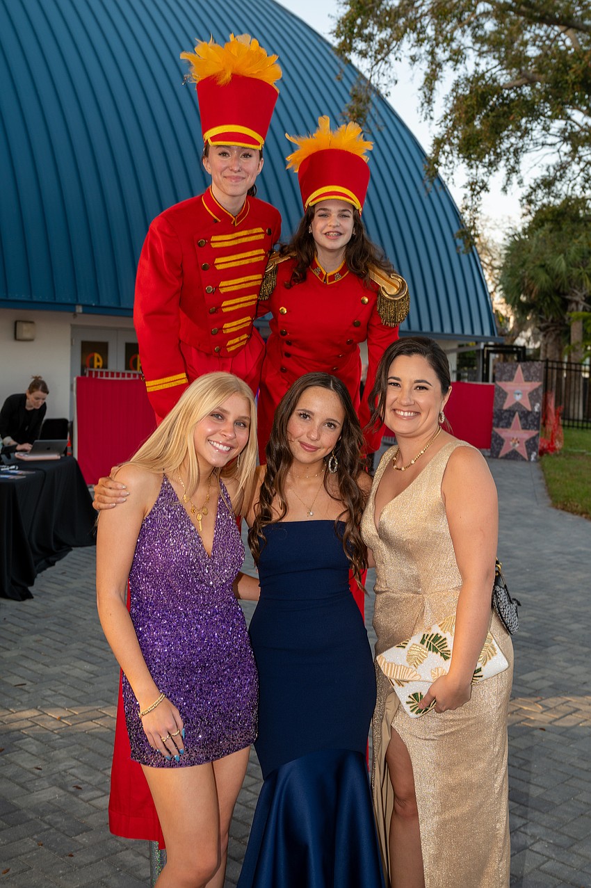 Circus Arts' Tasman Henry, Jocelyn William with Finley Braun, Cheyenne Ivy and Jennifer Ivey