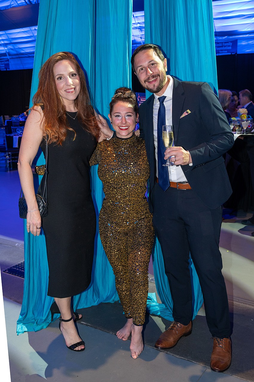 Zsofia Szabo, Circus Arts performer Rikki Hettig-Rolfe Meaux and Josh Pankratz