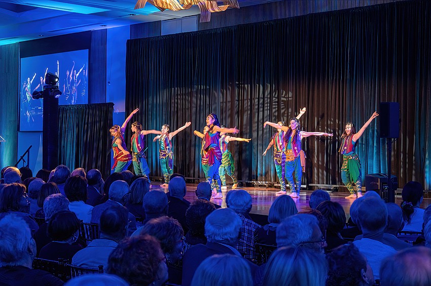 The Keshet Chaim Dance Ensemble performs for attendees.