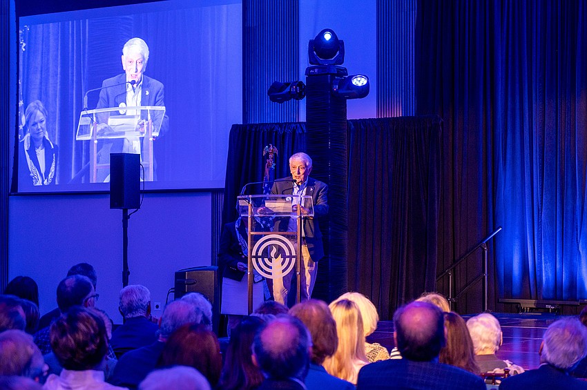 Rich Bergman addresses attendees.