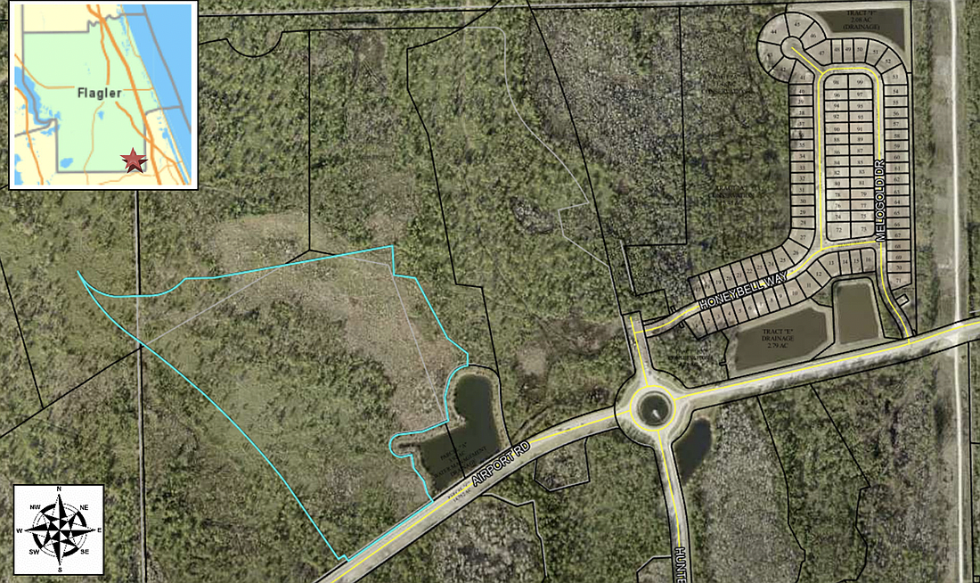 Flagler County has approved the next stage in a 76-lot Hunter's Ridge development called Greenside. Image from county meeting documents
