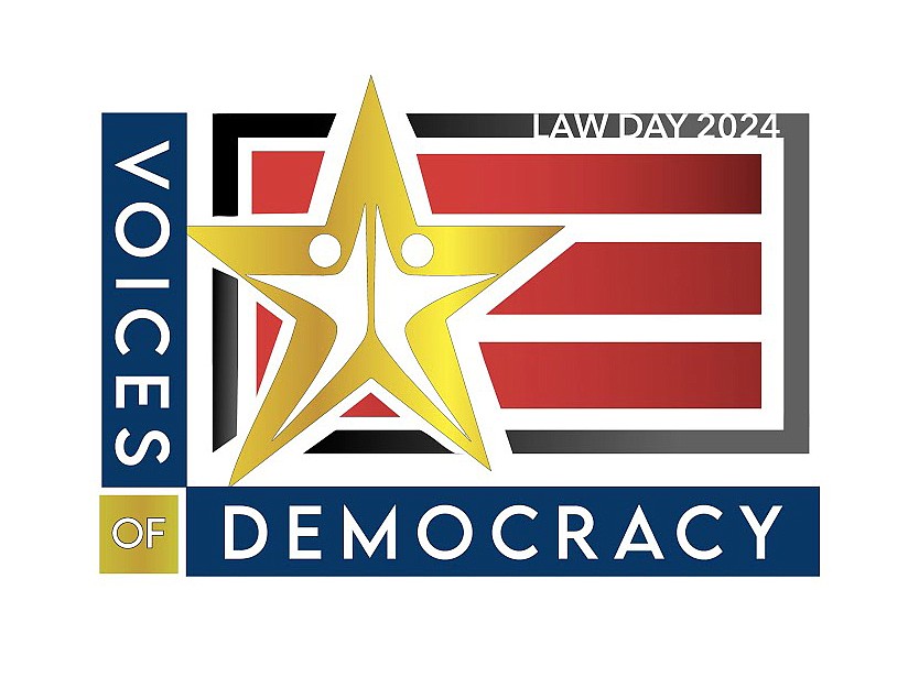The Law Day 2024 theme, decided by the American Bar Association, is “Voices of Democracy.”