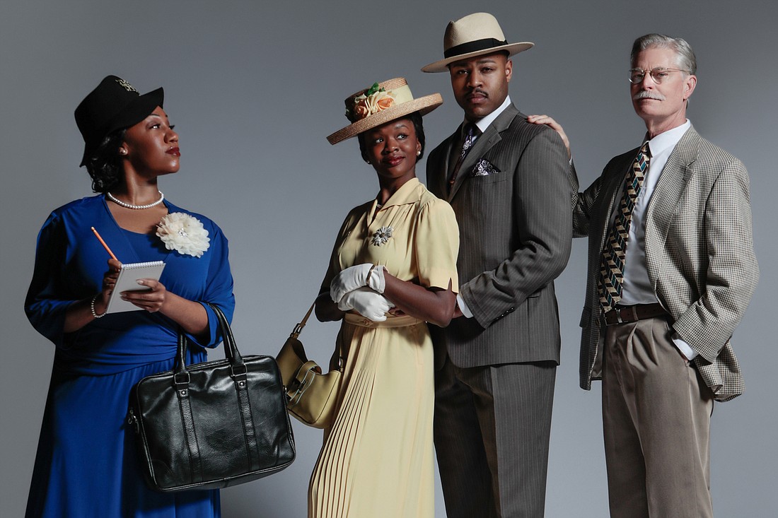Ashley Elizabeth Crowe stars as Zora Neale Hurston, Catara Brae and Maurice Alphricio play Ruby and Sam McCullom, and Larry Alexander plays Dr. Adams in WBTT's original production of “Ruby."