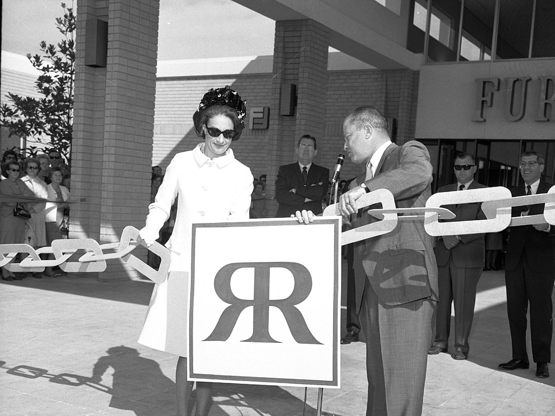 Joanie and Martin Stein officially opened Regency Square Mall on March 2, 1967, by removing a golden chain from the main entrance.