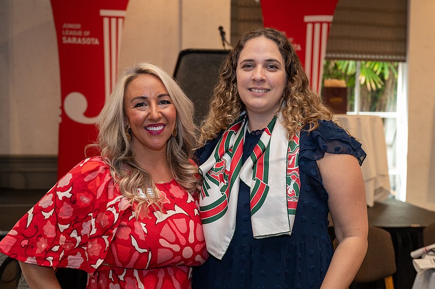 Junior League Sarasota President Laura Mayhew-Purcell and Executive Vice President Maegan Collin