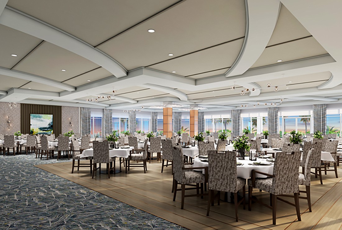 Design was completed in 2022 for the new Main Dining Room at the Copperleaf Golf Club.