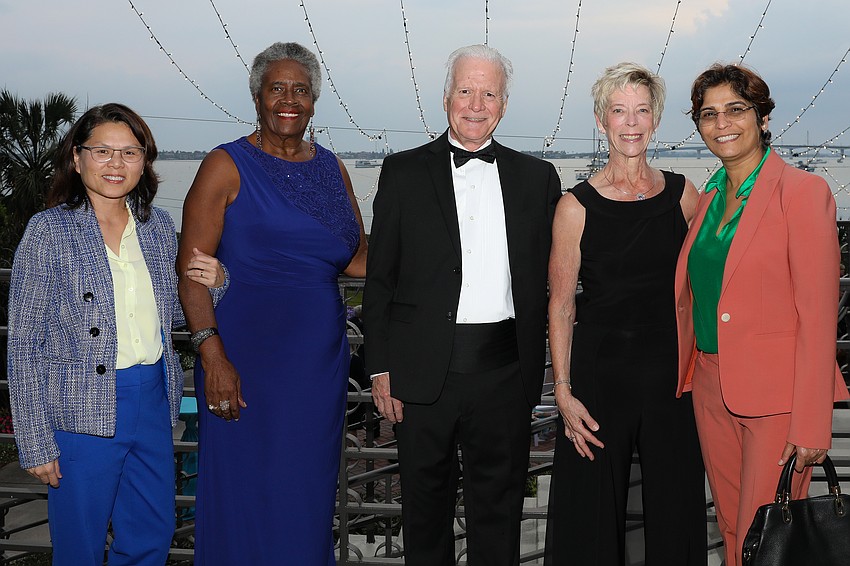 Alexis Nguyen, Vinderay Dudley, Chuck and Cathy Langlois and Urmila Sharma