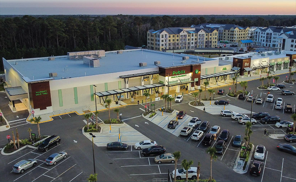 Anchor Publix Super Markets Inc., a 48,000-square-foot store with a drive-thru pharmacy, opened in spring 2023 in the Exchange at eTown retail center, which is now fully leased.