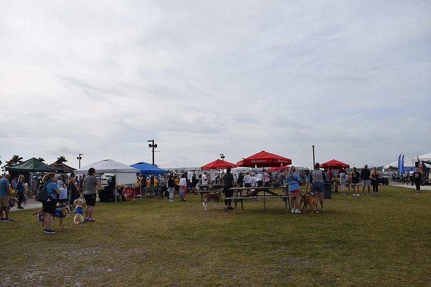 Dozens and their four-legged friends are at Nathan Benderson Park bright and early to support Southeastern Guide Dogs during the nonprofit's annual Suncoast Walkathon.