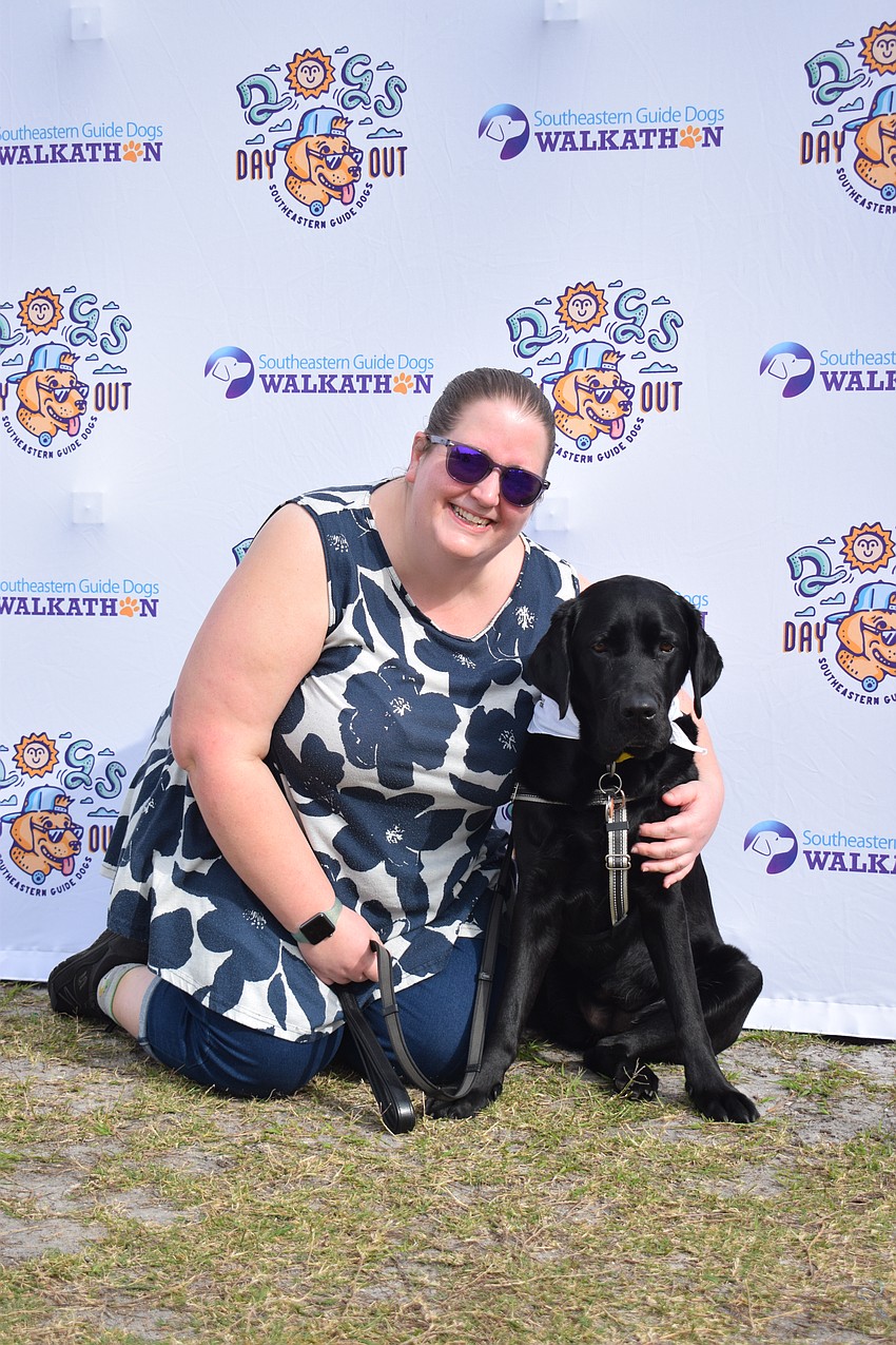 Sun City's Jamie Fuller says Carter was with Southeastern Guide Dogs before she underwent a career change. Now 5-year-old Carter visits a hospital once per week to meet with patients and staff.