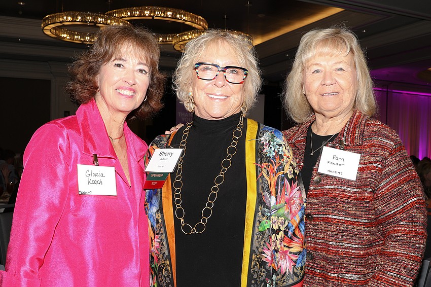 Gloria Koach, Sherry Koski and Pam Mader