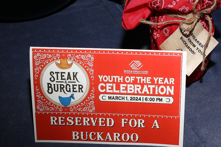 Boys & Girls Club of Sarasota and DeSoto Counties held its Steak and Burger Youth of the Year Celebration on March 1.