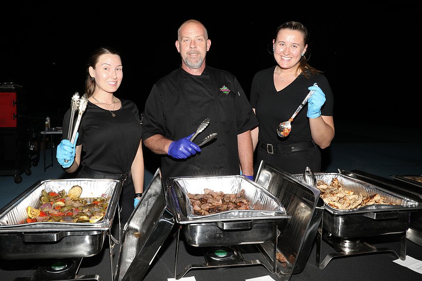 The Gecko's Fruitville Road served up food for 300 guests, and the catering team includes Jessica Jones, Forrest Driscoll and Jade Bond