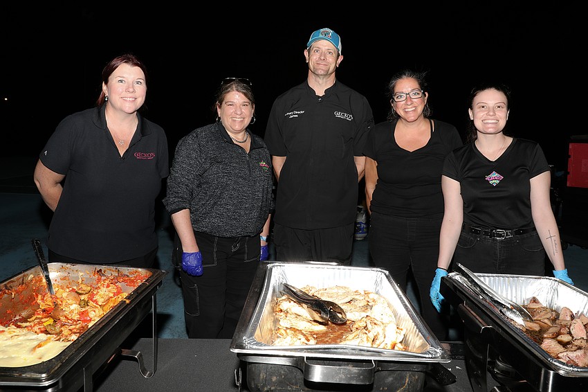 Gecko's Fruitville Road catering team served 300 guests and include Fiona Farrell, Amy Leithauser, James Veldhouse, Arrica Dallas and Lindsay Sanchez
