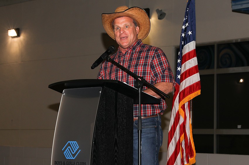 President and CEO Bill Sadlo addresses the guests.