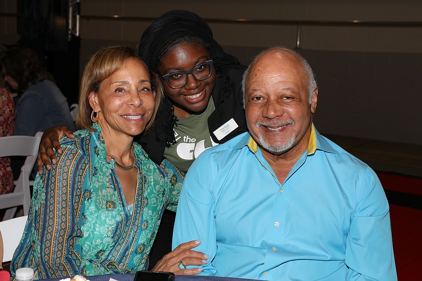 Kim and Curt Artis, with nominee Cephora M. (middle)