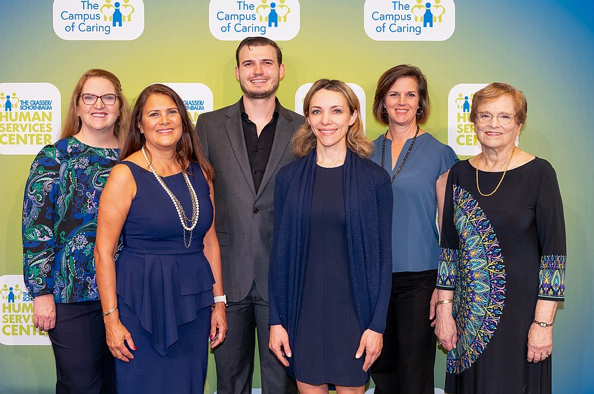 Event committee members Charlene Altenhain, Gail Welch, Connor Borden, Svetlana Kaminsky, Kelly Hazeldine and Ann Olson