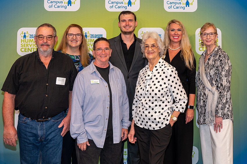 Glasser/Schoenbaum Human Services Center staff, Steve Finehouz, Marian Haupt, Mirna Ruberte, Charlene Altenhain, Connor Borden, Christina Russi and Andrea Lane