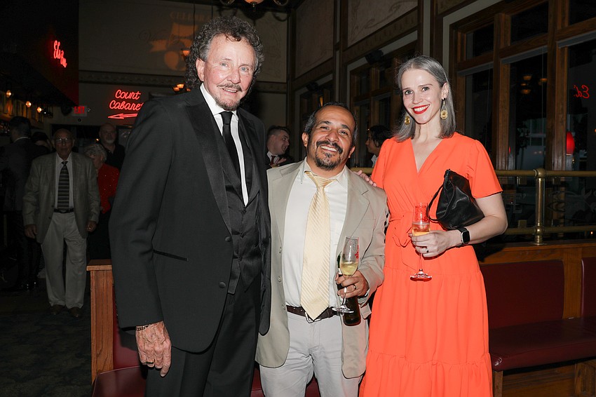 Producing Artistic Director Richard Hopkins, Director of Improvisation Will Luera, and Maria Schaedler