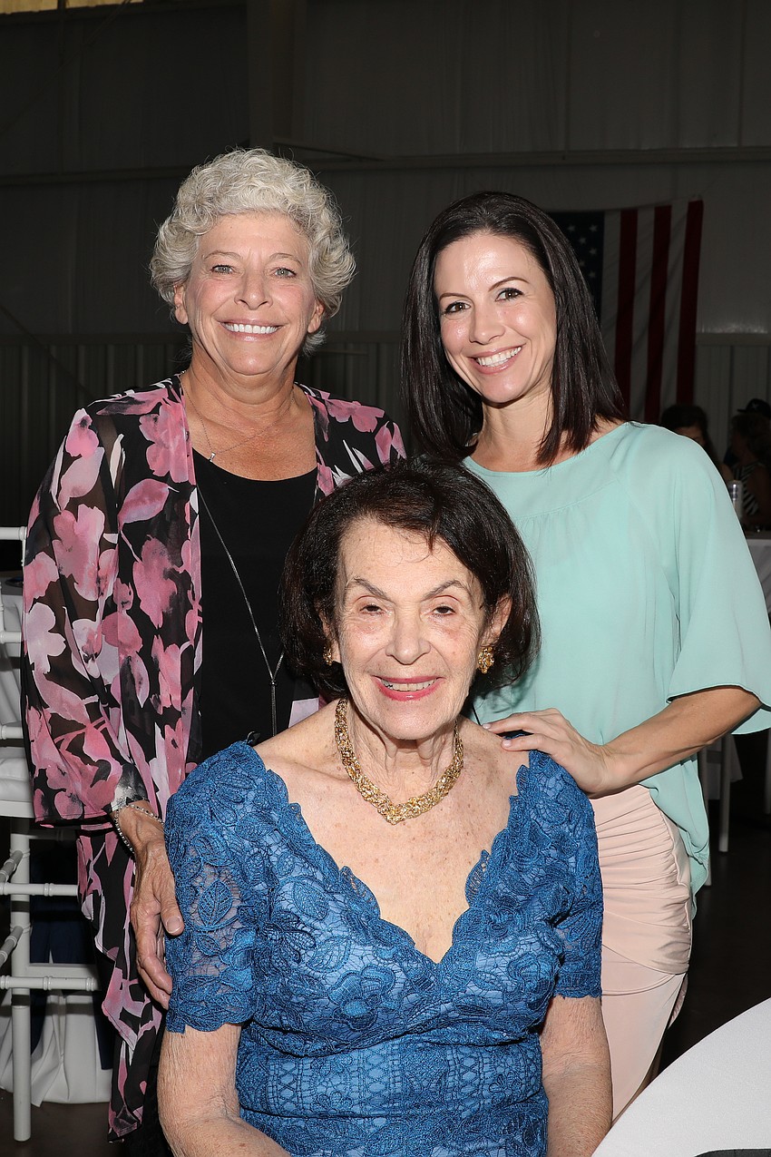 Julie Economou and Kelly Prince with Ruthanne Koffman