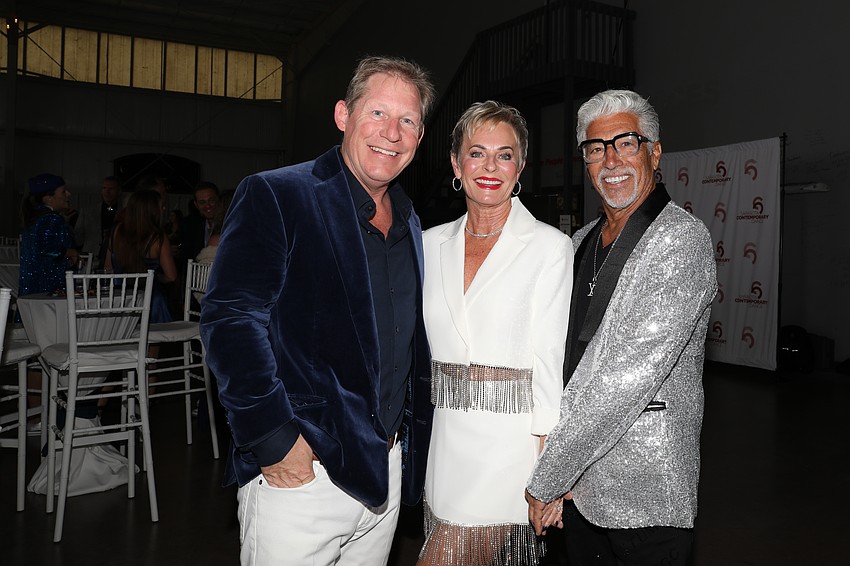 Paul Allen with Charlotte and Carl Troiano