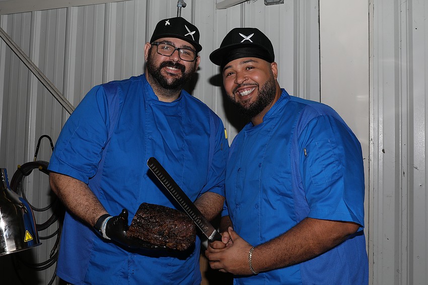 JJ's Artesian Eatz catered the event and served about 200 guests. Jon Lague and Josh Dennard are the owners.