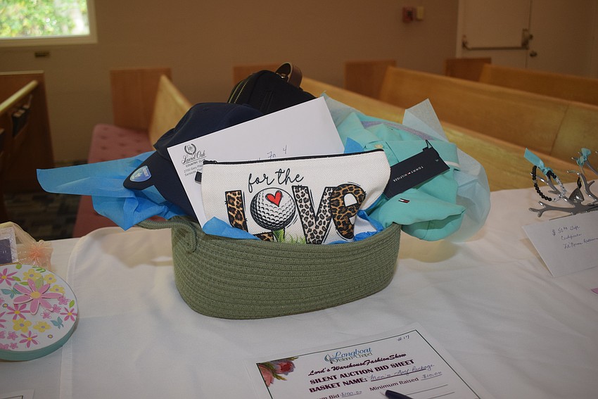 Longboat Island Chapel raffled different baskets at their annual fashion show on March 7.