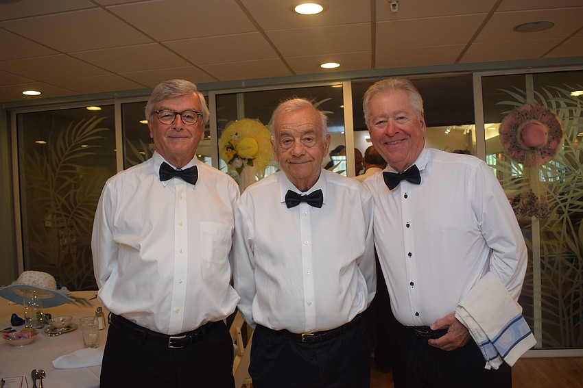 Waiters Gordon Govalet, Tom Giannico and Steven Thomas