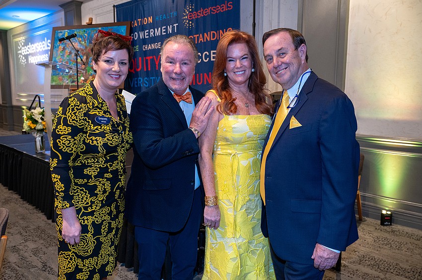 Easterseals VP of Philanthropy Jill Gass with  Michael and Terri Klauber and Easterseals President and CEO Tom Waters