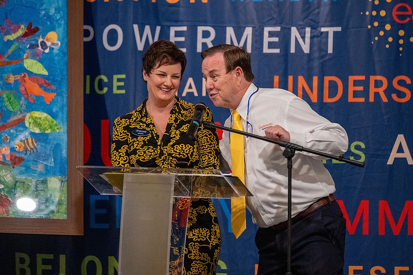 Easterseals VP of Philanthropy Jill Gass with Easterseals President and CEO Tom Waters