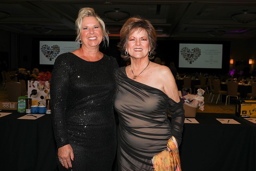 Past Executive Director Jackie Ott Jaakola with sponsor Carol Sparrow