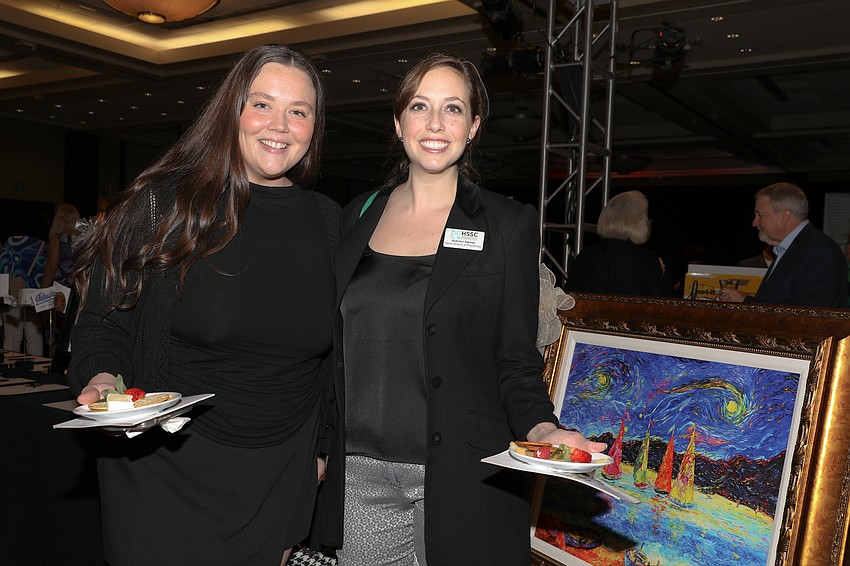 Hannah Howard and Autumn Steiner from the Humane Society of Sarasota County.