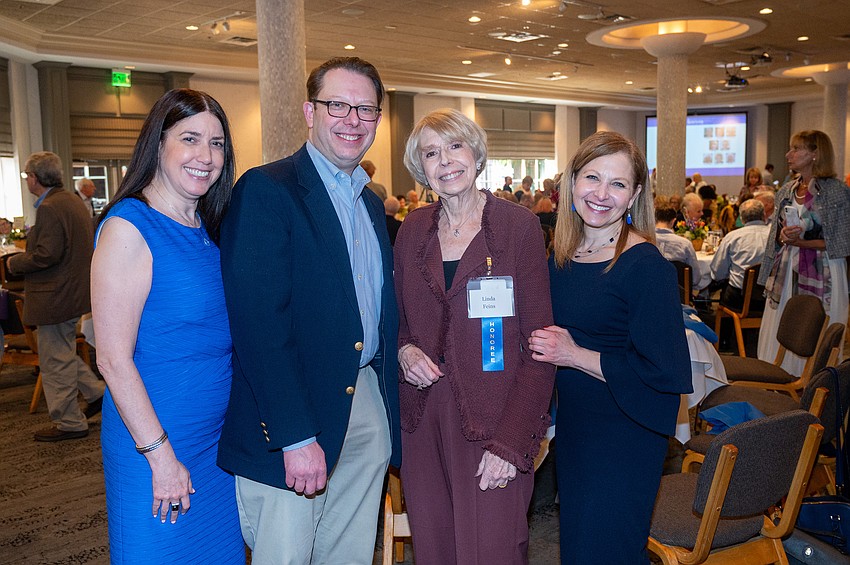 Jessica and Daniel Feins, honoree Linda Feins and Wendy Feins