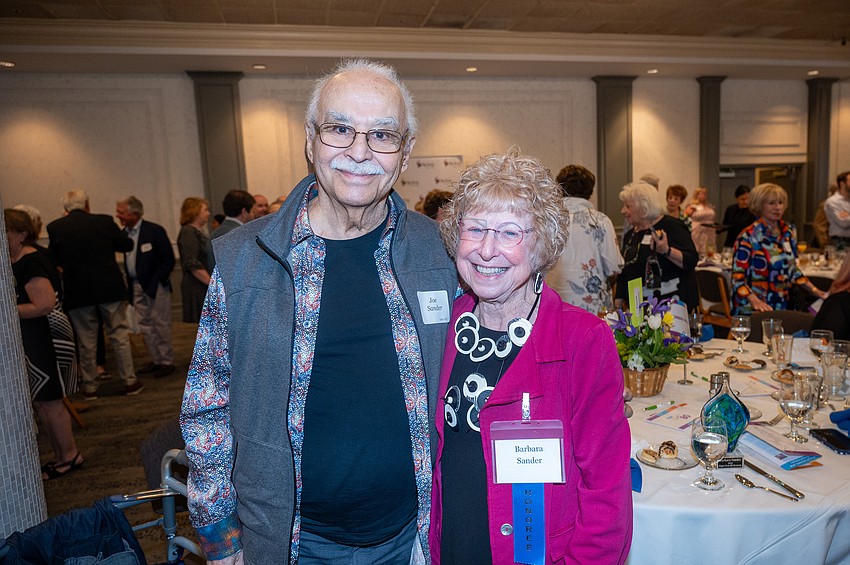 Joe Sander and honoree Barbara Sander
