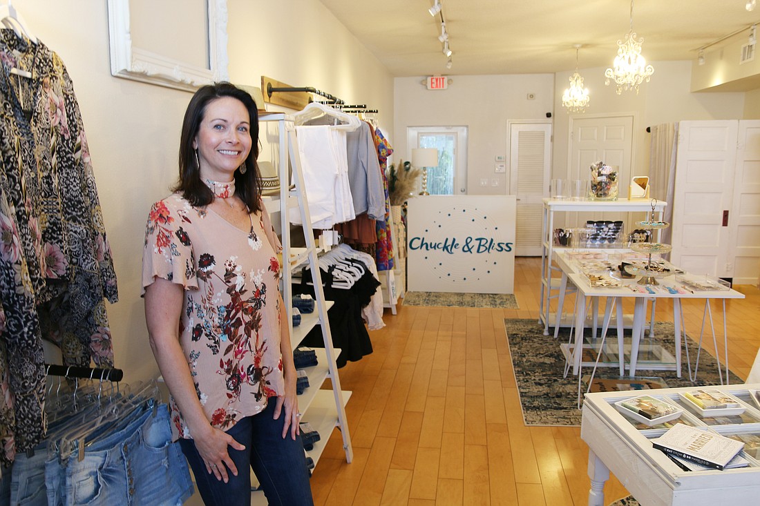 Kate Bell's Chuckle & Bliss boutique is located at 54 E. Granada Blvd. Photo by Jarleene Almenas