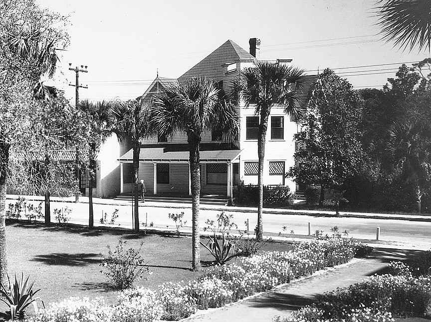 A view of the MacDonald house from the Ormond Hotel in the early 1930s. Photo courtesy of the Ormond Beach Historical Society