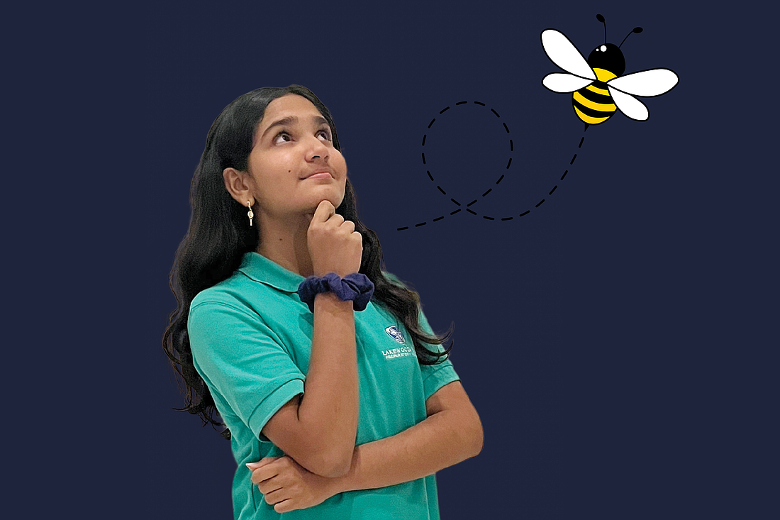 Amara Chepuri, a fifth grader at Lakewood Ranch Preparatory Academy, hopes to make it to the quarterfinals at the Scripps National Spelling Bee.