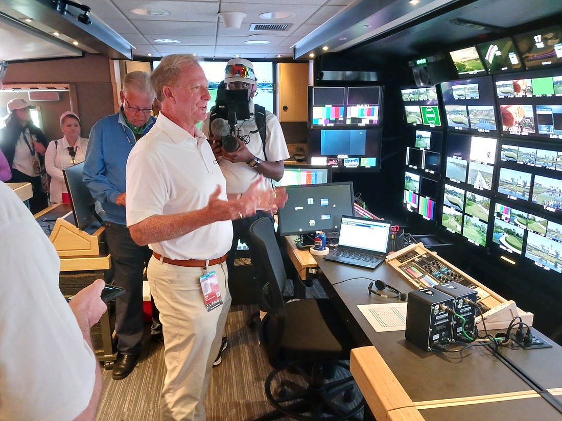 NBC lead golf producer Tommy Roy discusses the capabilities of the new production trucks in the PGA Tour fleet.
