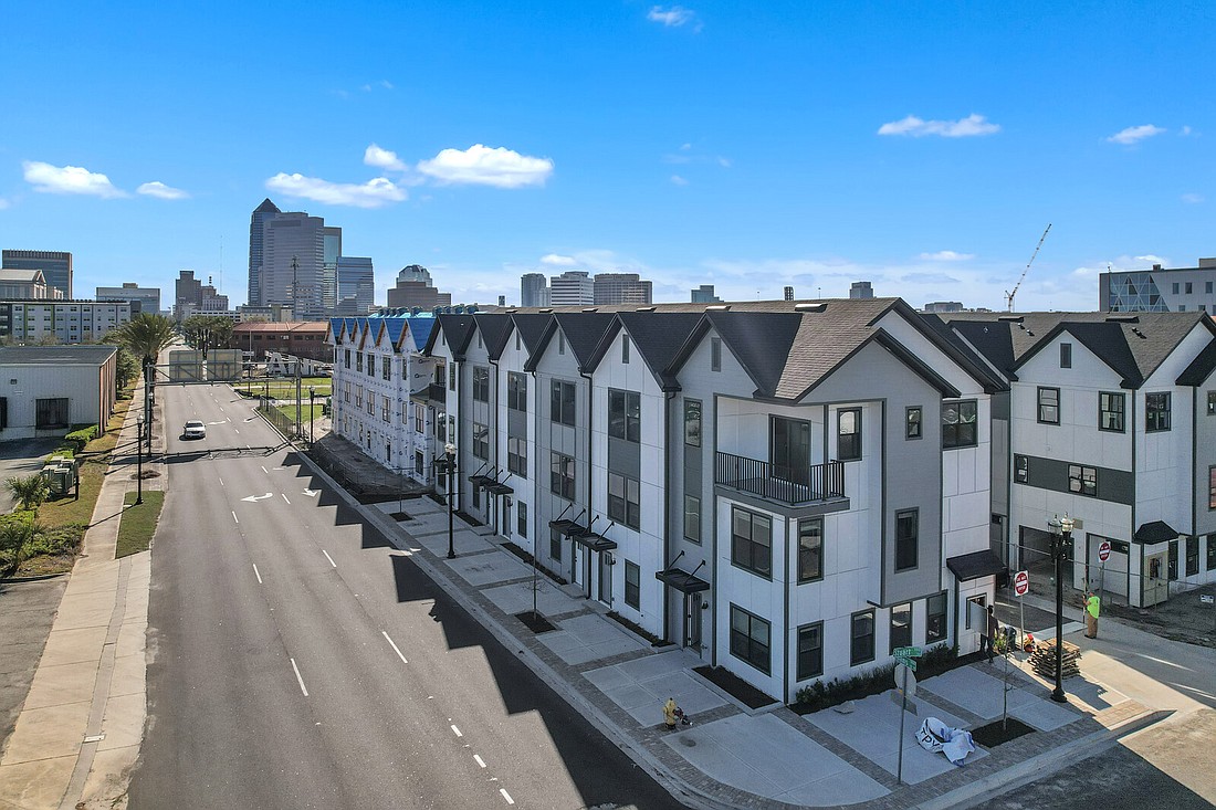 Johnson Commons is a 91-unit town home development built by Breeze Homes, in a partnership between Corner Lot, JWB and the city of Jacksonville next to the new Lift Ev’ry Voice and Sing Park in LaVilla.
