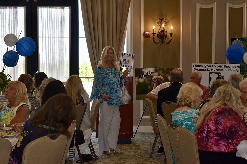 Debbie Allen struts her stuff for the Humane Society at Lakewood Ranch.