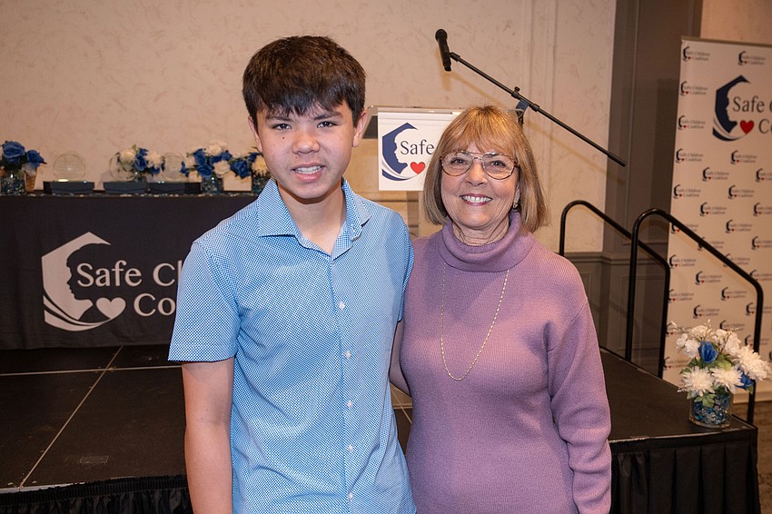 Orion Geyer and Honoree Joan Geyer