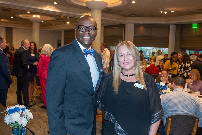 Darren Gambrel and President and CEO of Safe Childrens Coalition Brena Slater