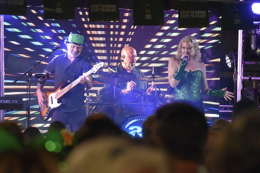 Michael Roberts, David Lay and Kristen Lee of the band 22N headlined the event.